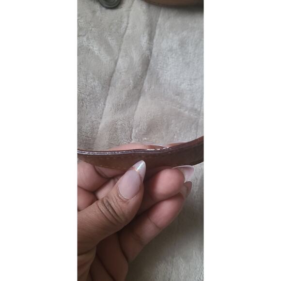 POL Brown Leather Studded Crossbody Bag with Flap Closure - Picture 10 of 10